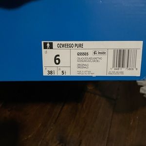 Adidas Ozweego pure shoes orange and black color way